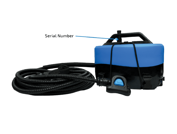 Nomad-Mini-SN-location Nomad Mini Dive System with Serial Number Location Highlighted