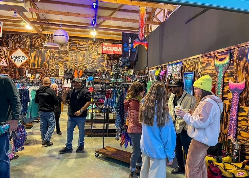 scuba-gear-display-at-mountains-to-seas