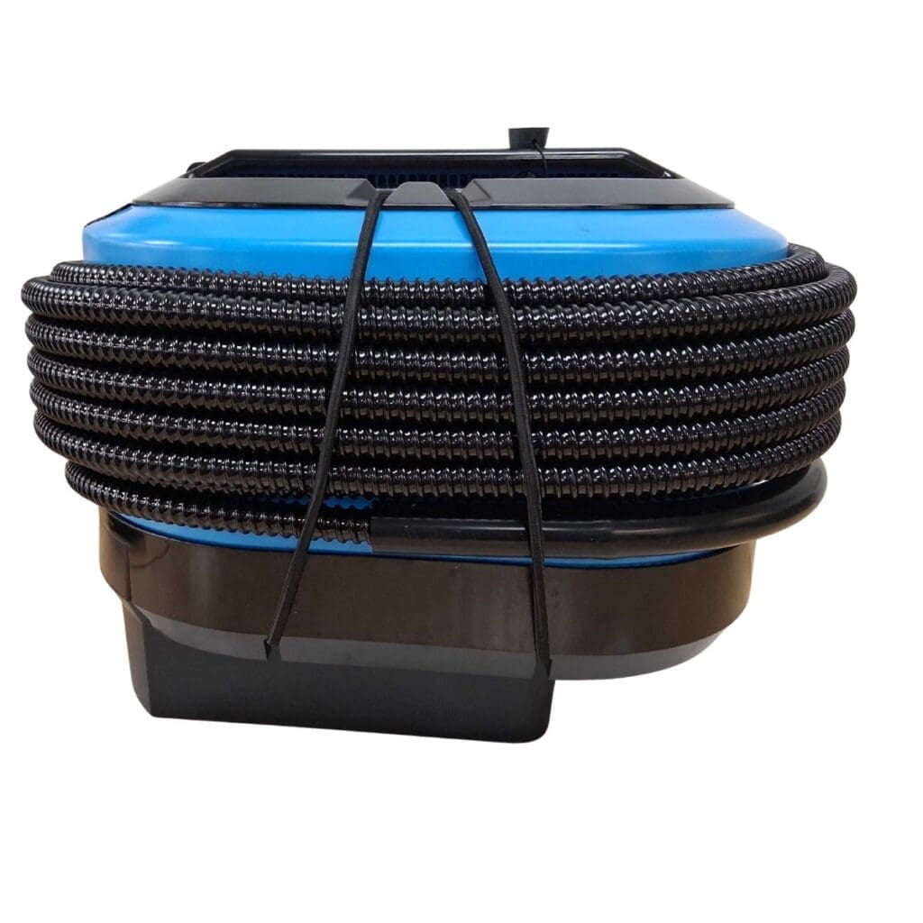 Side view of BLU3 Nomad with Nomad 3X Battery installed, showing increased capacity for longer underwater dives.