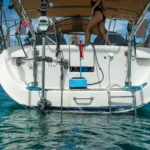 Nomad dive system on the back deck of a sailboat