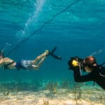 Underwater photography with BLU3 Nomad tankless dive system